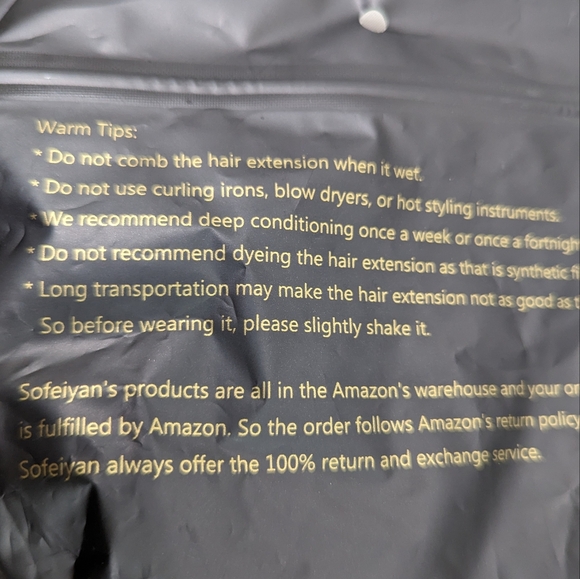 Sofeiyan 13 Inch Pony Tail Extension Dark Gray Clip In New In Package - Picture 9 of 9